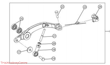 Immagine di Cuscinetto 8x19x6 pedale freno Gas Gas