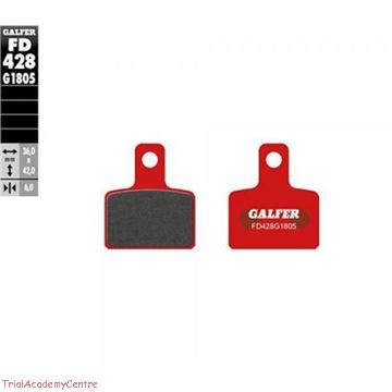 Immagine di Pastiglie freno posteriore Galfer rosse FD428 Beta Evo 2009-2025