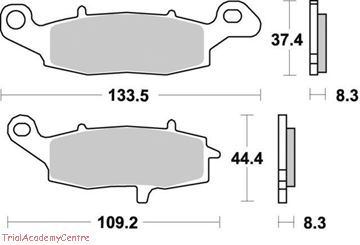 Immagine di pastiglie freno BRAKING  782CM55