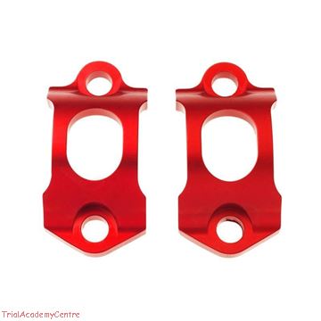 Immagine di kit braccialetti pompa freno e friz. AJP BRAKTEC GRIMECA - ROSSO