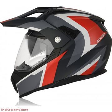 Immagine di Casco Acerbis Flip FS-60 grigio/rosso